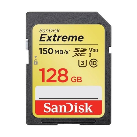 Sandisk SanDisk SDSDXV5-128G-ANCIN 128GB Extreme UHS-I SDXC Memory Card - 150mbps SDSDXV5-128G-ANCIN